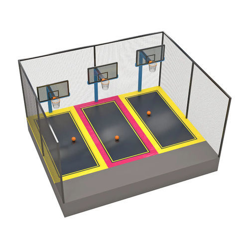 Trampolino per parco giochi - BASKETBALL COURT - Walltopia - quadrato / per spazio pubblico / per scuola materna
