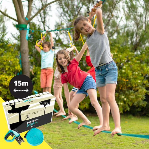 Percorso a ostacoli - NINJA + SLACKLINE - France Trampoline