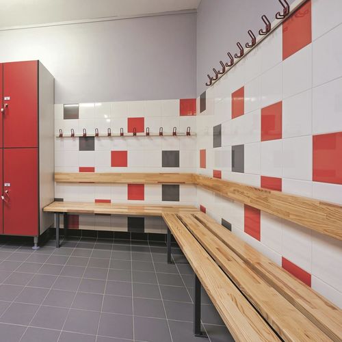 Panca per spogliatoio contemporanea - 222.1 - FRANCE EQUIPEMENT - in legno / in acciaio / in acciaio inossidabile