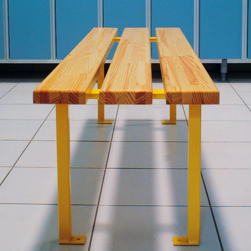 Panca per spogliatoio contemporanea - 223.10 - FRANCE EQUIPEMENT - in legno / in acciaio / in acciaio inossidabile