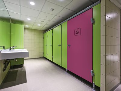 Cabina per bagni pubblici in laminato - GRANIT PMR - FRANCE EQUIPEMENT - per toilette / per edifici pubblici