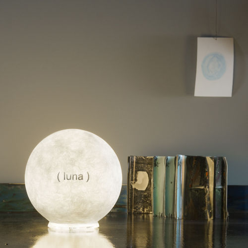 Lampada da tavolo - T.moon 1 L.E. - in-es artdesign - in policarbonato / in Nebulite® / contemporanea