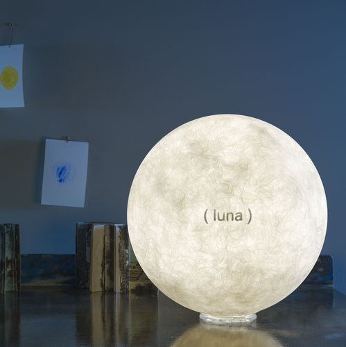 Lampada da tavolo - T.moon 2 L.E. - in-es artdesign - in policarbonato / in Nebulite® / contemporanea