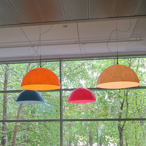 Lampada a sospensione - Mezza Luna - in-es artdesign - in acciaio / in Nebulite® / in Laprene®