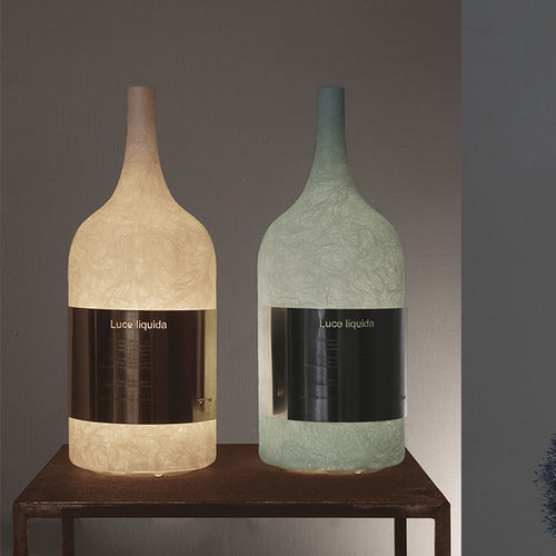 Lampada da tavolo - Luce liquida 1 - in-es artdesign - in acciaio / in policarbonato / in Nebulite®