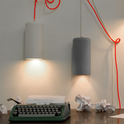 Applique contemporanea - Candle 1 - in-es artdesign - da interno / in Laprene® / cilindrica