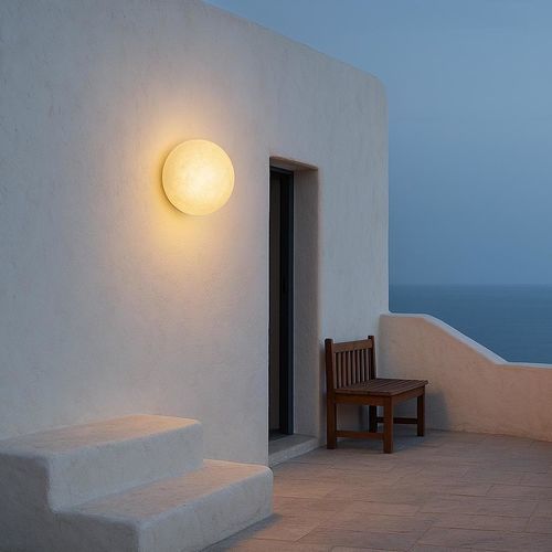 Applique contemporanea - A.MOON OUT - in-es artdesign - da esterno / in Nebulite® / in Laprene®
