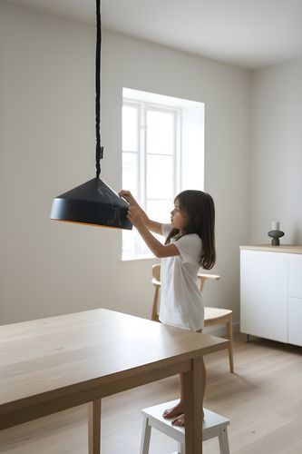 Lampada a sospensione - Cyrcus lavagna - in-es artdesign - in nylon / in Nebulite® / in Laprene®