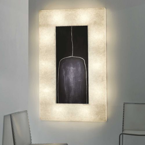Applique contemporanea - Lunar bottle 2 - in-es artdesign - da interno / in Nebulite® / rettangolare