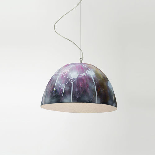 Lampada a sospensione - UNTITLED 2  (PEZZO UNICO) - in-es artdesign - in acciaio / in Nebulite® / in Laprene®