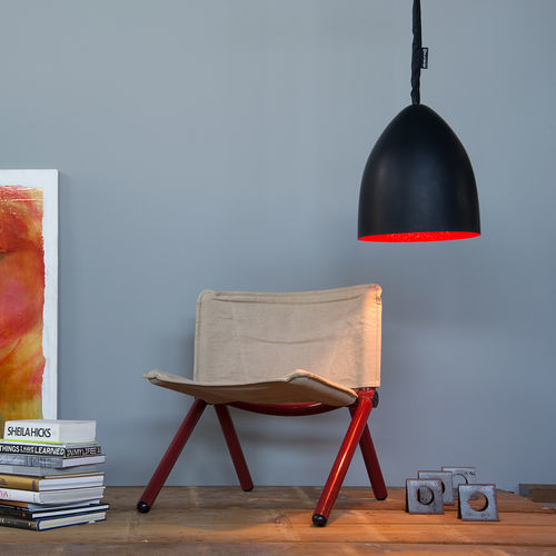 Lampada a sospensione - Flower S lavagna - in-es artdesign - in nylon / in Nebulite® / in Laprene®