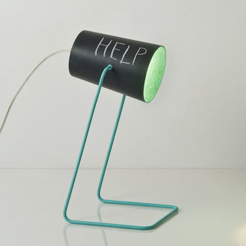 Lampada da tavolo - Paint T lavagna - in-es artdesign - in acciaio / in Nebulite® / moderna