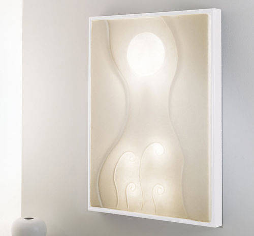 Applique contemporanea - Lunar dance - in-es artdesign - da interno / in acciaio / in legno