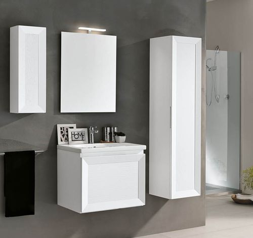 Mobile lavabo sospeso - PAOLA - EBAN - in legno massiccio / contemporaneo / con cassetti