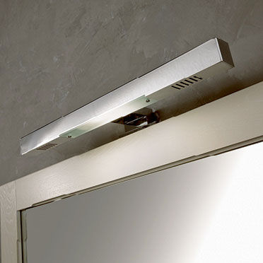 Applique contemporanea - ISIDE - EBAN - in metallo cromato / lineare / per stanza da bagno