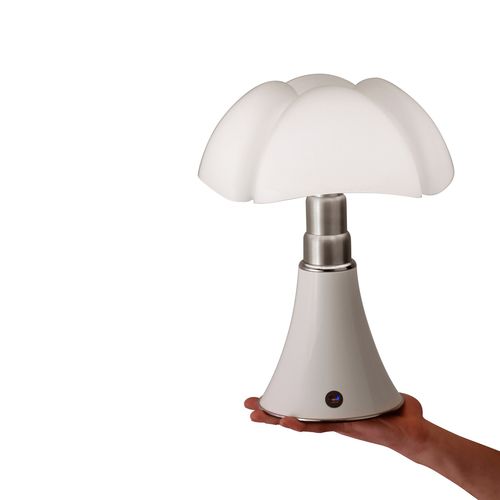 Lampada da tavolo - MINIPIPISTRELLO  - Martinelli Luce Spa - in alluminio / in acciaio inossidabile / in metacrilato