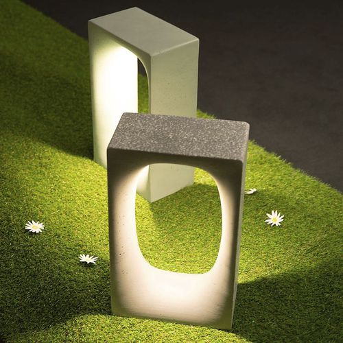 Lampada da pavimento - JAN - Martinelli Luce Spa - in calcestruzzo / in marmo / contemporanea