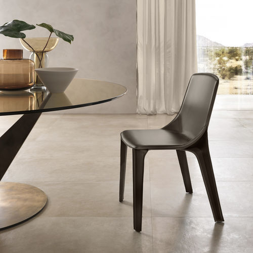 Sedia contemporanea - CALLAS - FIAM ITALIA - da interno / in pelle / con supporto in metallo