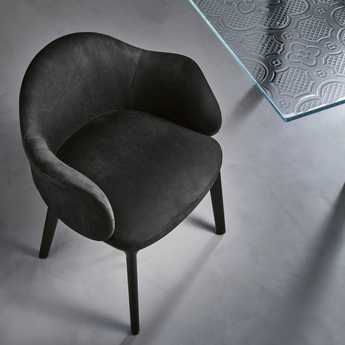 Sedia contemporanea - OSCAR - FIAM ITALIA - da interno / in pelle / con supporto in legno massiccio