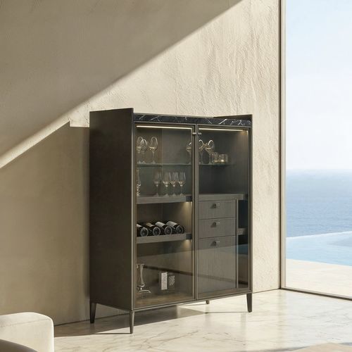 Mobile bar per bar - SEGESTA BAR - FIAM ITALIA - design minimalista / in melaminico / in alluminio