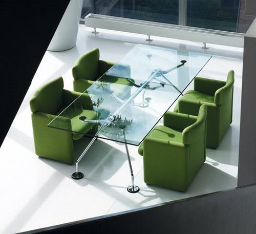 Poltrona visitatore contemporanea - SERIE 148 - TECNO - in pelle / in tessuto / contract