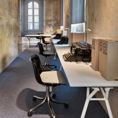 Sedia da ufficio contemporanea - MODUS - TECNO - in tessuto / in poliammide / imbottita