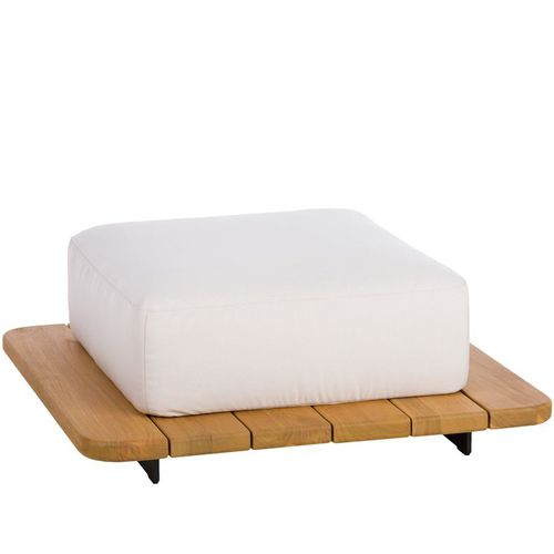 Ottomana contemporanea - PAL - POINT - in teak / in alluminio laccato / in espanso