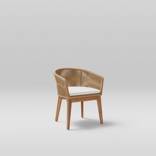 Poltrona contemporanea - KHAI - POINT - in schiuma di poliuretano / in tessuto / in corda