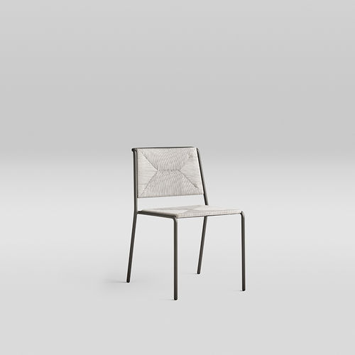 Sedia contemporanea - SUMMER - POINT - da interno / in corda / in alluminio verniciato