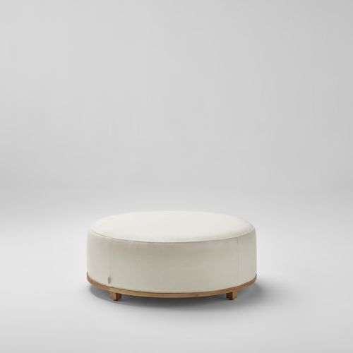 Pouf contemporaneo - FUP - POINT - in teak / in espanso / impermeabile