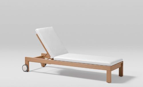 Chaise longue contemporanea - KHAN - POINT - in tessuto / in espanso / in schiuma di poliuretano