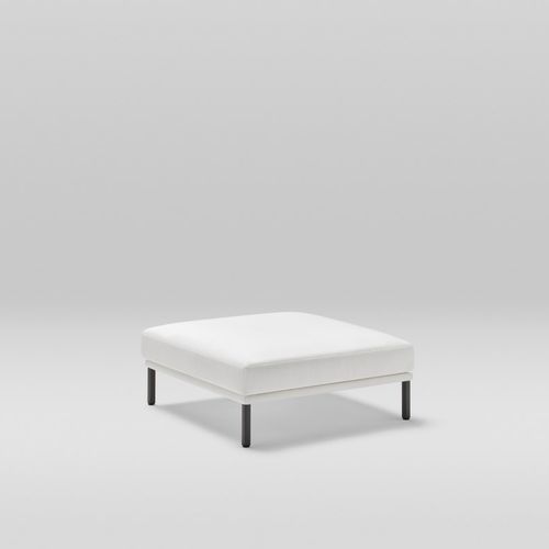Pouf contemporaneo - LONG ISLAND - POINT - in poliuretano / in alluminio / in alluminio anodizzato