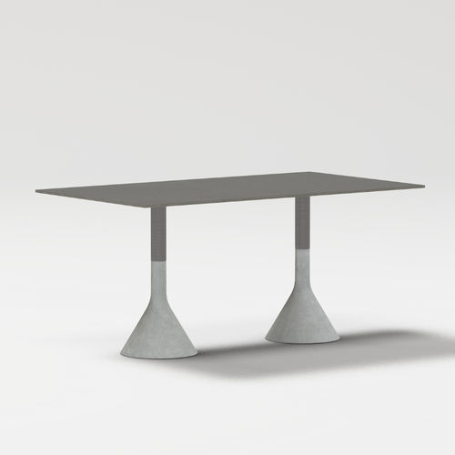 Tavolo contemporaneo - NECK - POINT - in alluminio verniciato / in porcellana / in calcestruzzo