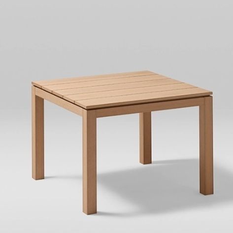Tavolo da pranzo contemporaneo - KUBIK - POINT - in legno / con supporto in legno massiccio / quadrato