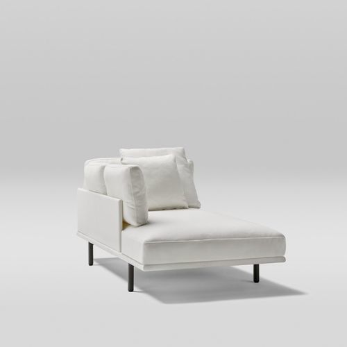 Chaise longue contemporanea - LONG ISLAND - POINT - in tessuto / in espanso / in schiuma di poliuretano