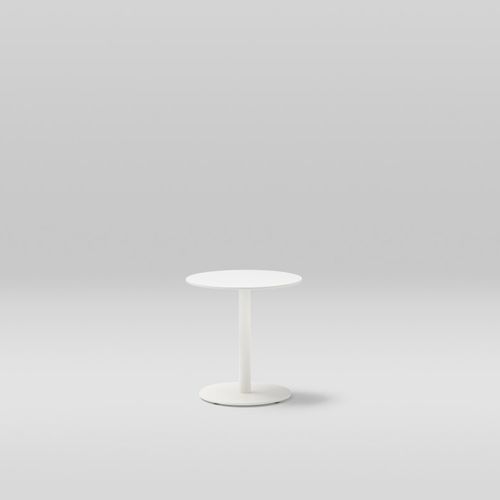 Tavolo contemporaneo - LIS - POINT - in alluminio / con supporto in alluminio / rotondo