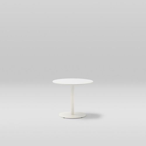 Tavolino basso contemporaneo - LIS - POINT - in alluminio verniciato / in gres porcellanato / con supporto in alluminio