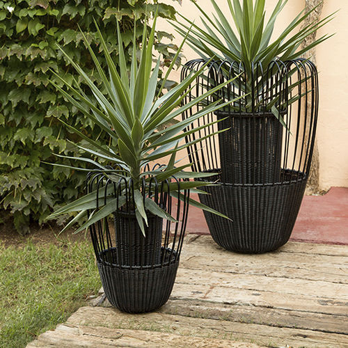 Vaso da giardino in fibre sintetiche - MIST - POINT - rotondo