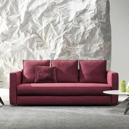 Divano letto - ROBINSON  - BERTO - contemporaneo / in tessuto / in pelle