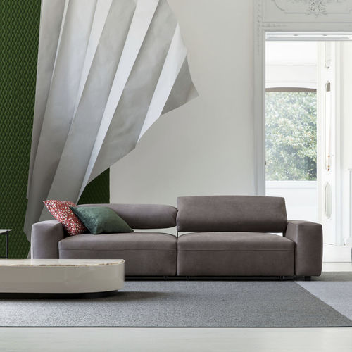 Divano modulare - HARLEY RELAX  - BERTO - contemporaneo / in pelle / con schienale reclinabile
