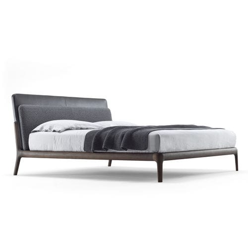 Letto matrimoniale - BOWERY - BERTO - contemporaneo / con testiera imbottita / con testiera in pelle