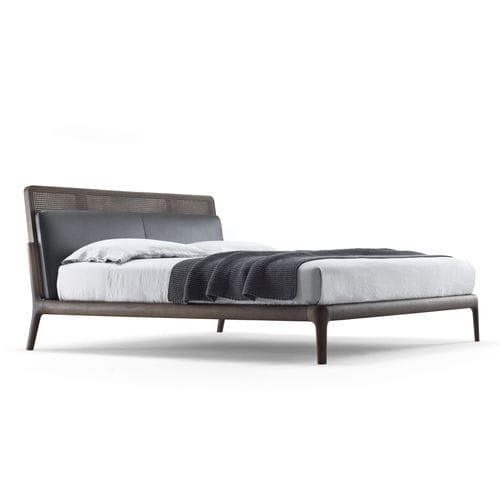 Letto matrimoniale - EAST SIDE - BERTO - contemporaneo / con testiera in pelle / personalizzabile
