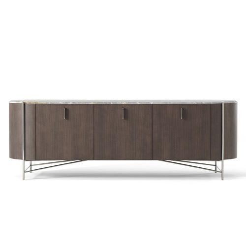 Credenza con piedi alti - HILLY - BERTO - contemporanea / in noce / in legno massiccio