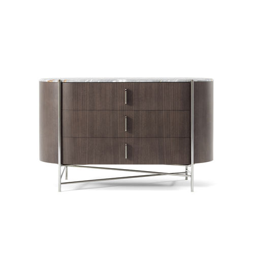 Cassettone con piedi alti - 315 - BERTO - contemporaneo / in noce / in legno massiccio