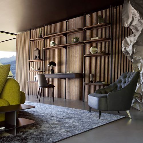 Libreria modulare - IAN   - BERTO - a muro / pavimento-soffitto / contemporanea