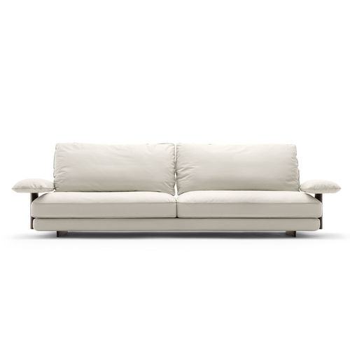 Divano modulare - DAVID IN PELLE  - BERTO - design originale / in pelle pieno fiore / in rovere