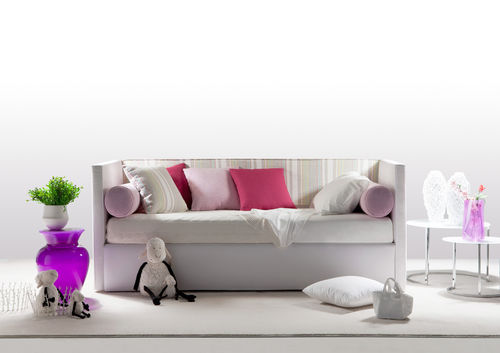 Divano letto - SUMMER E - BERTO - contemporaneo / in tessuto / in pelle