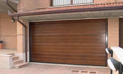 Porta sezionale per garage - CIVIC - Breda Sistemi Industriali S.p.A. - Portoni Seziona - in legno / automatica