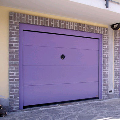 Porta sezionale per garage - BASCULINO - Breda Sistemi Industriali S.p.A. - Portoni Seziona - in alluminio / automatica