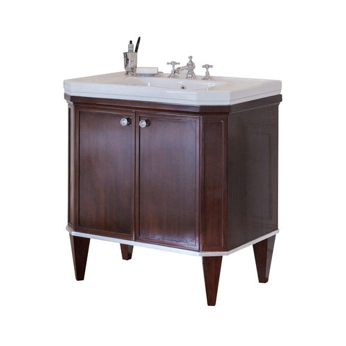 Mobile lavabo da appoggio - ADELAIDE - GENTRY HOME - in legno / classico / con scaffale integrato